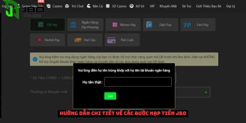 Hướng dẫn chi tiết các bước nạp tiền Jbo 3 nap-tien-jbo-1